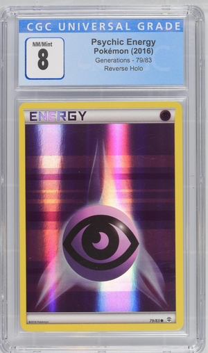Pokemon - Psychic Energy - Generations 2016 Reverse Holo - CGC 8.0 Vintage Trading Card Singles Pokemon   