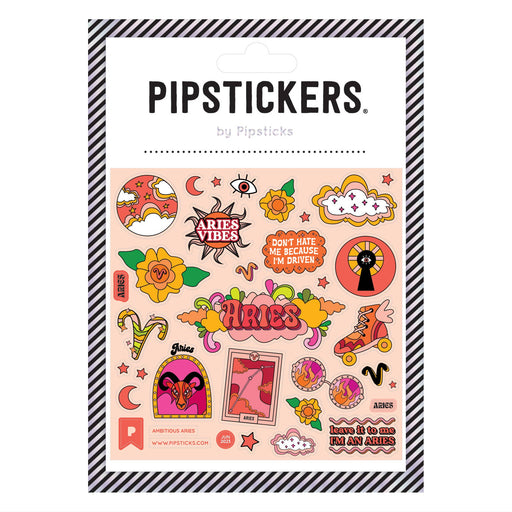 Glow-in-the-Dark Ambitious Aries Stickers Pipsticks