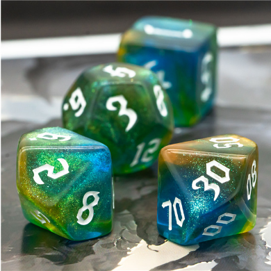Nature Elemental RPG Dice Set Accessories Foam Brain Games