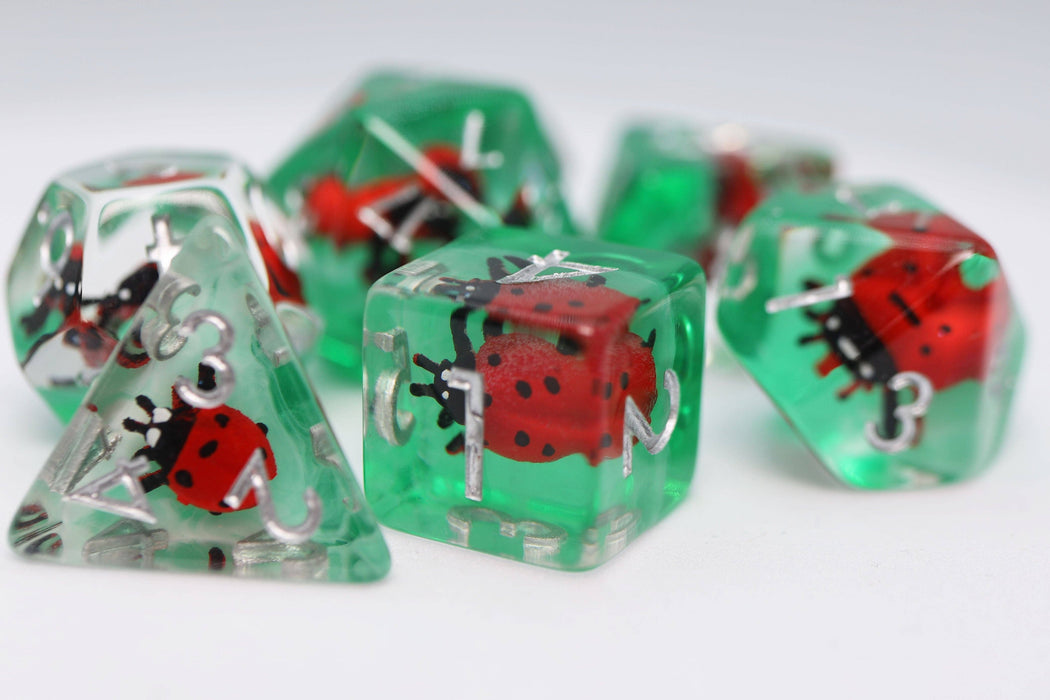 Lucky Ladybird RPG Dice Set Accessories Foam Brain Games