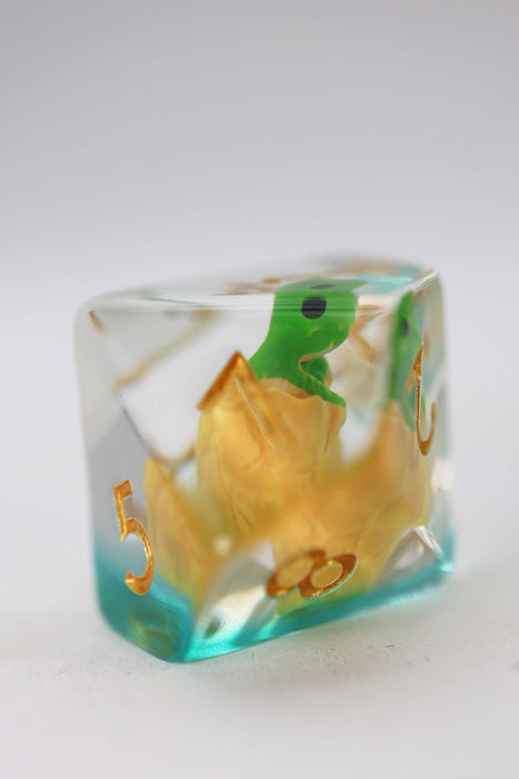 Green Dragon Hatchlings RPG Dice Set Accessories Foam Brain Games
