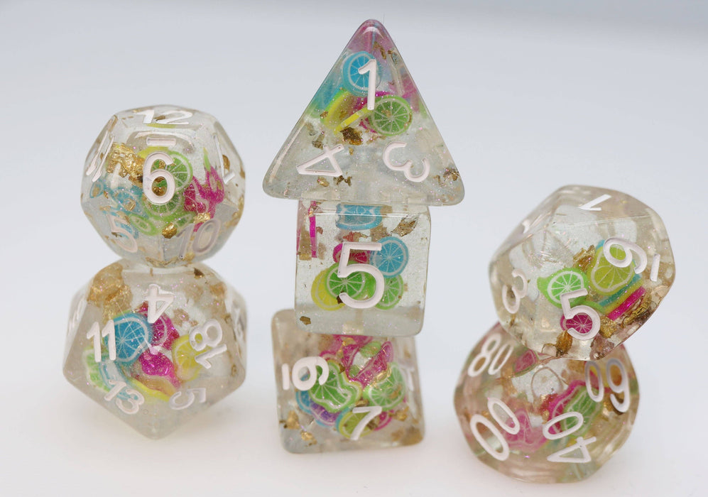 Tropical Punch RPG Dice Set Accessories Foam Brain Games