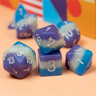 Blueberry Snow Cone RPG Dice Set Accessories Foam Brain Games