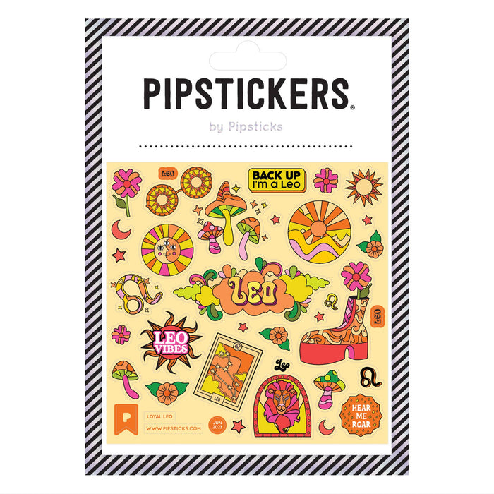 Glow-in-the-Dark Loyal Leo Stickers Pipsticks