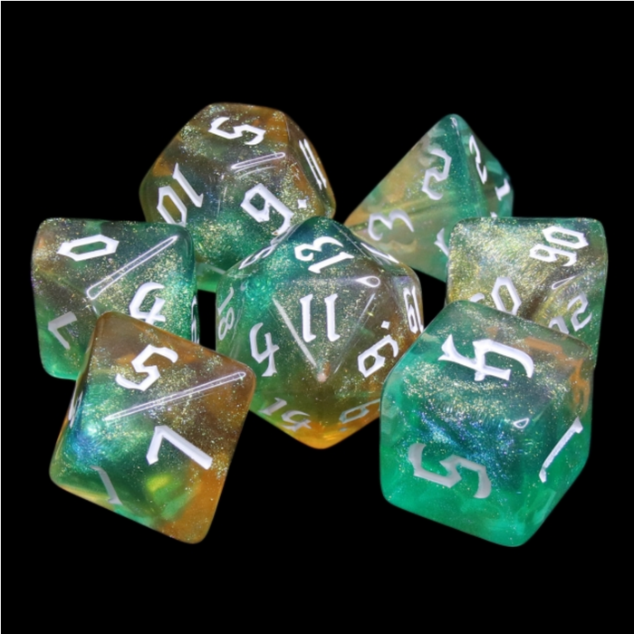 Tranquil World RPG Dice Set Accessories Foam Brain Games   