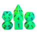Glow in the Dark - Blue and Green RPG Dice Set Accessories Foam Brain   
