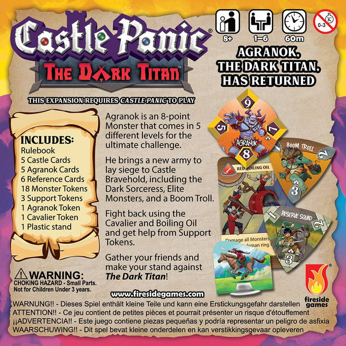 Castle Panic - The Dark Titan Expansion Board Games Fireside Games