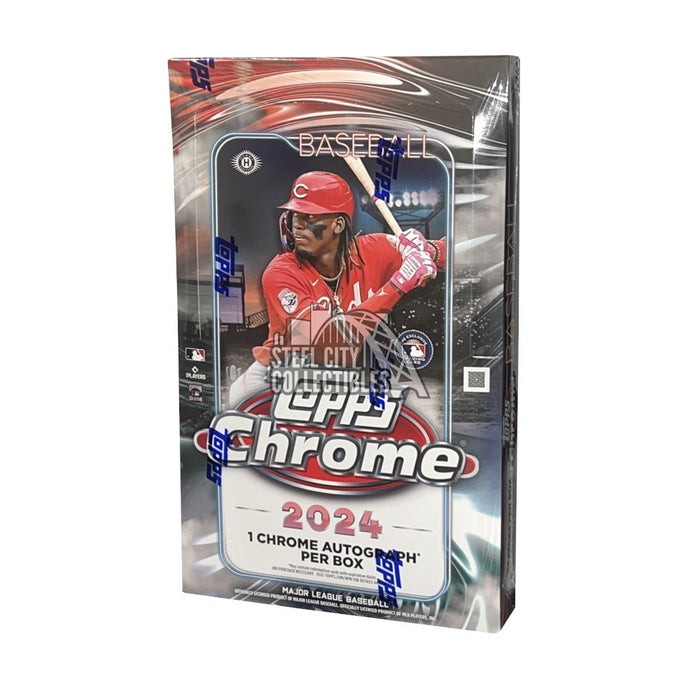 2024 Topps Chrome Baseball Hobby Box Trading Cards Topps   