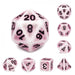 Pink Ancient RPG Dice Set Accessories Foam Brain Games