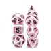 Pink Ancient RPG Dice Set Accessories Foam Brain Games
