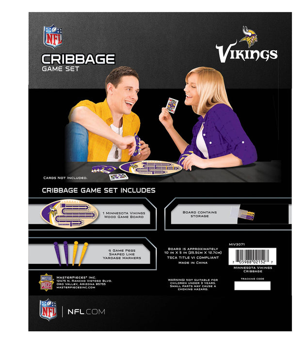 Minnesota Vikings Cribbage Board Games Masterpieces Puzzles