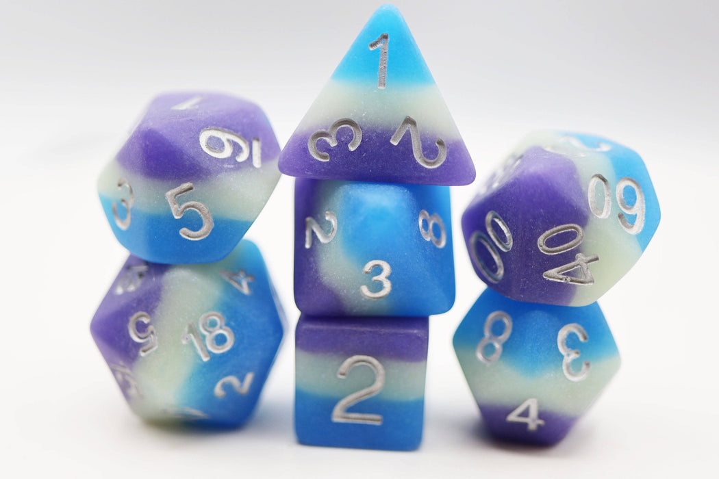 Blueberry Snow Cone RPG Dice Set Accessories Foam Brain Games
