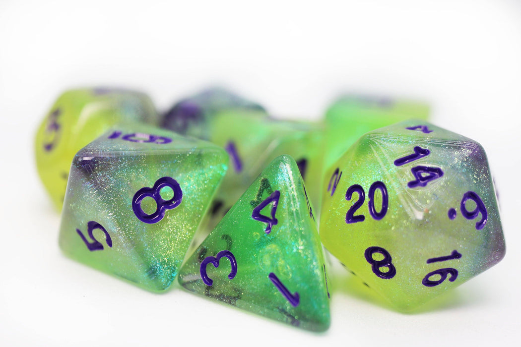 Luminescent Jellyfish RPG Dice Set Accessories Foam Brain Games