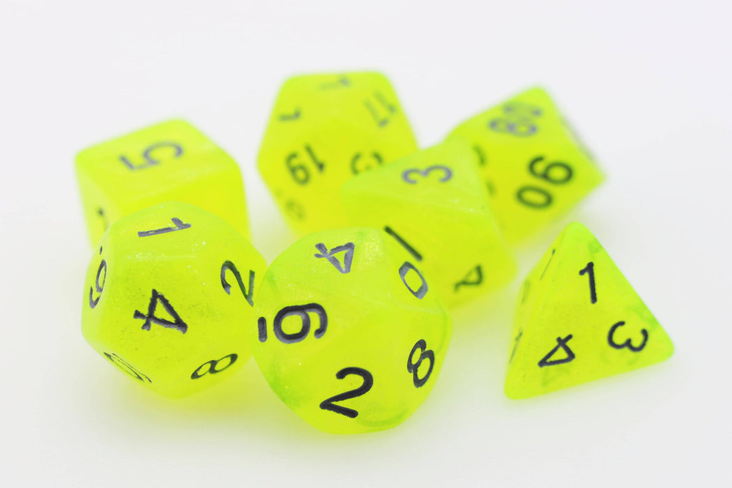 Radioactive Lemonade RPG Dice Set Accessories Foam Brain Games