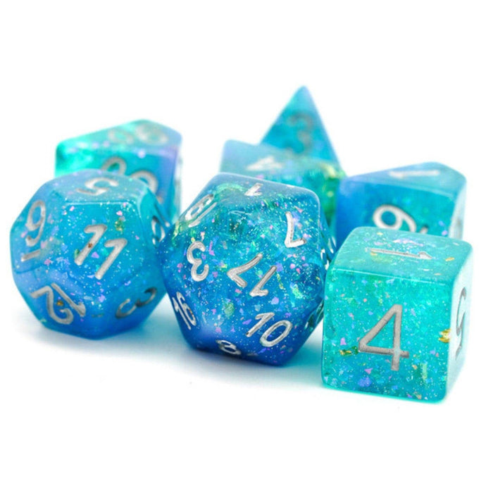 Blue & Green Seabed Treasure RPG Dice Set Accessories Foam Brain Games