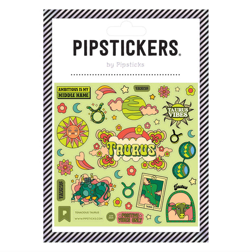 Glow-in-the-Dark Tenacious Taurus Stickers Pipsticks