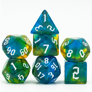 Nature Elemental RPG Dice Set Accessories Foam Brain Games