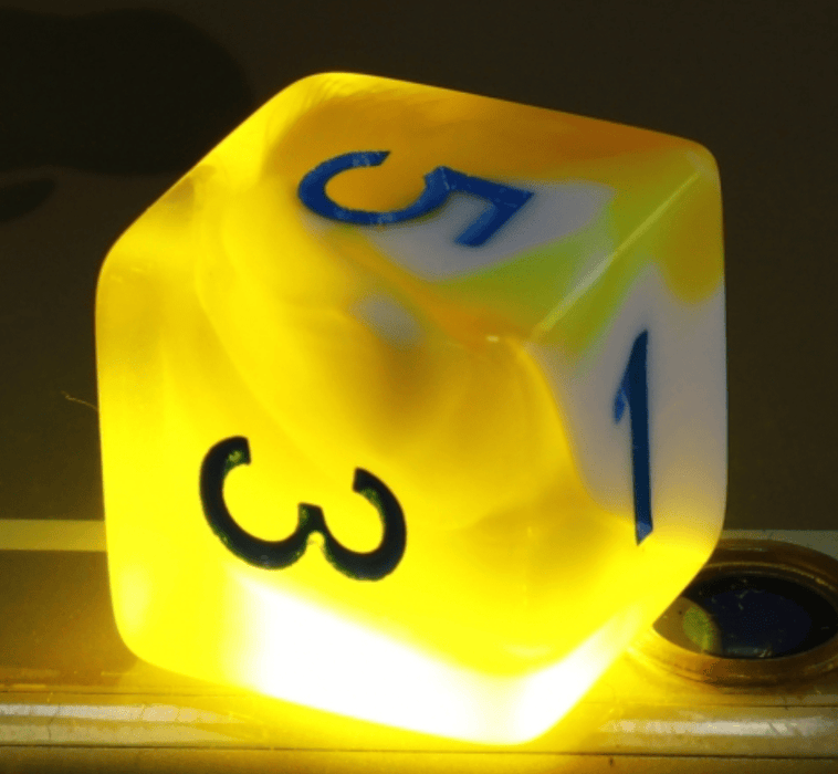 Lemon Cream RPG Dice Set Accessories Foam Brain Games