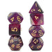 Black & Purple Galaxy RPG Dice Set Accessories Foam Brain   