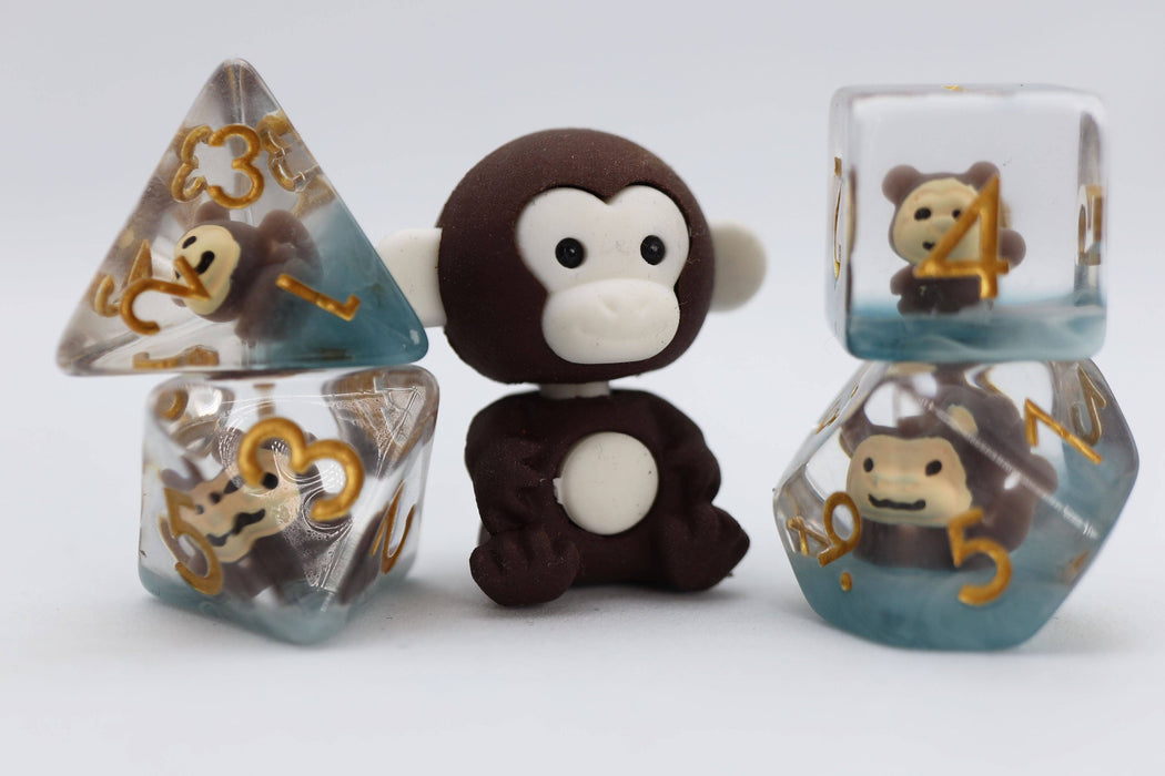 Mischievous Monkey RPG Dice Set Accessories Foam Brain Games