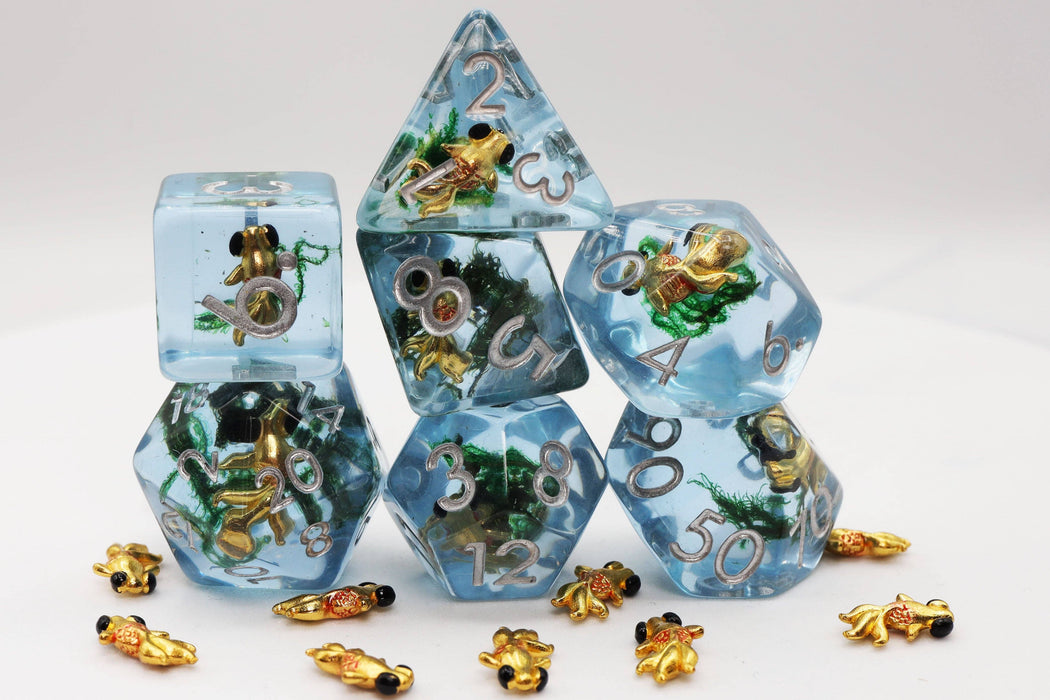 Goldfish RPG Dice Set Accessories Foam Brain   