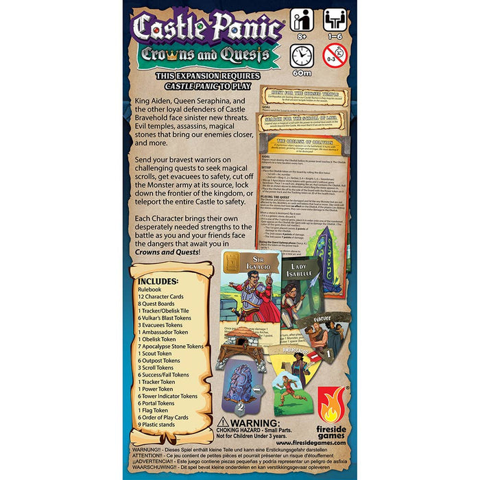 Castle Panic - Crowns and Quests Expansion Board Games Fireside Games