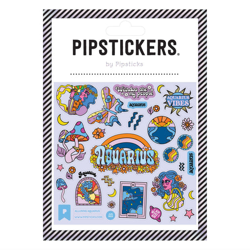 Glow-in-the-Dark Alluring Aquarius Stickers Pipsticks