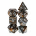 Bronze Coins RPG Dice Set Accessories Foam Brain   