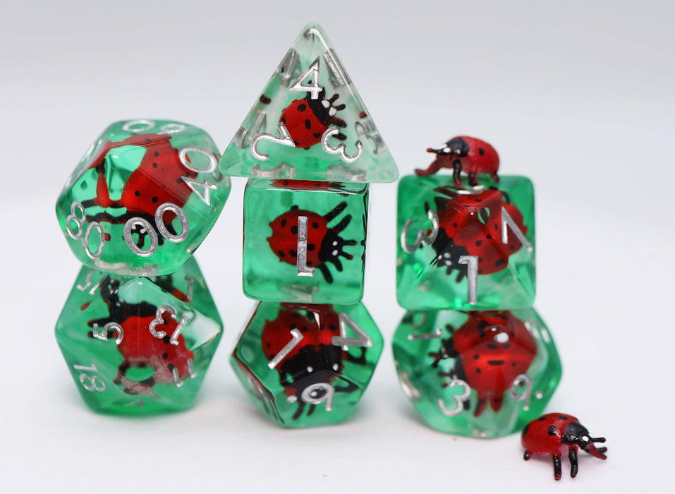 Lucky Ladybird RPG Dice Set Accessories Foam Brain Games