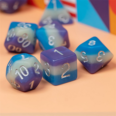 Blueberry Snow Cone RPG Dice Set Accessories Foam Brain Games