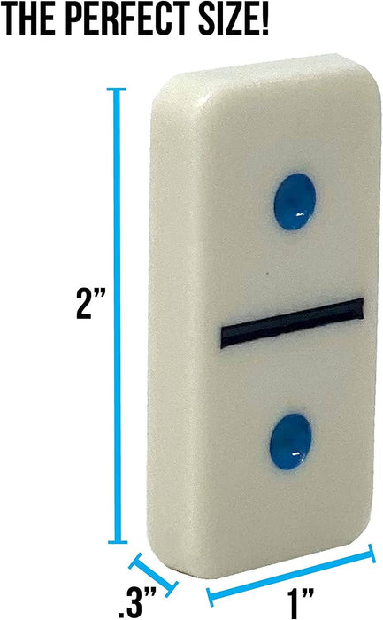 Double 12 Mexican Train Dominoes with DOTS and Plastic Acces Regal Games