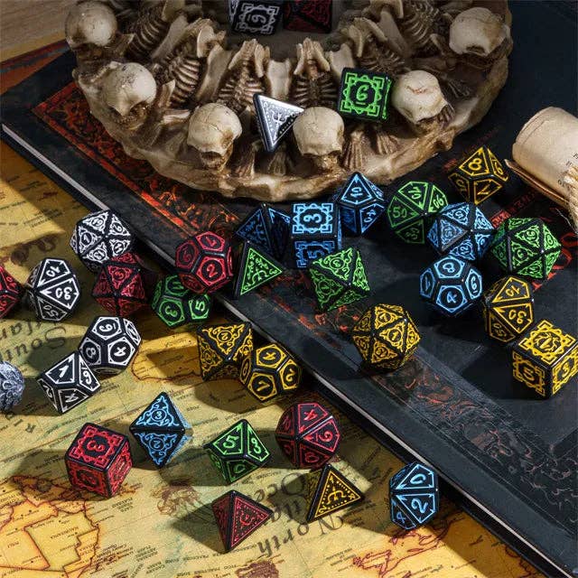 Cryptic Knots: Dried Blood RPG Dice Set Accessories Foam Brain Games   