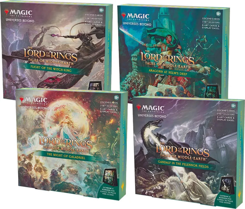 Magic the Gathering CCG: Lord of the Rings - Tales of Middle-Earth - Scene Boxes - Set of 4 - Preorder - Releases Friday, November 3rd CCG WIZARDS OF THE COAST, INC   