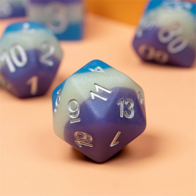Blueberry Snow Cone RPG Dice Set Accessories Foam Brain Games