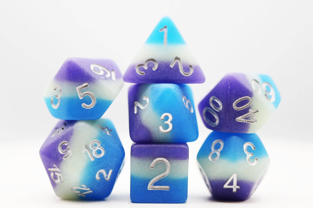 Blueberry Snow Cone RPG Dice Set Accessories Foam Brain Games
