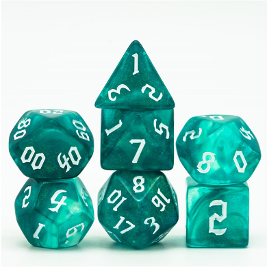 Ocean Elemental RPG Dice Set Accessories Foam Brain Games