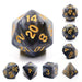 Silver Sparkle RPG Dice Set Accessories Foam Brain   