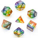 Translucent Rainbow RPG Dice Set Accessories Foam Brain Games