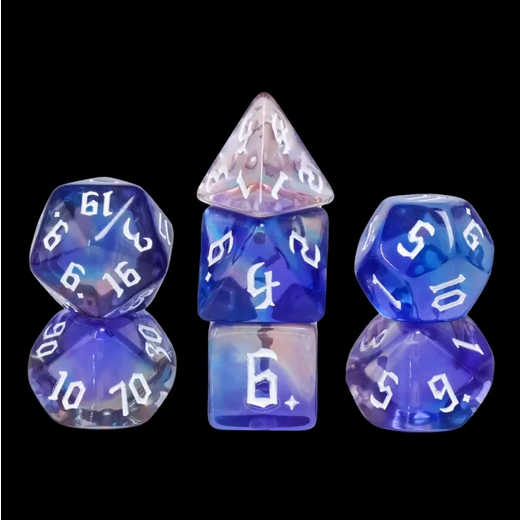 Glimmer Night RPG Dice Set Accessories Foam Brain Games