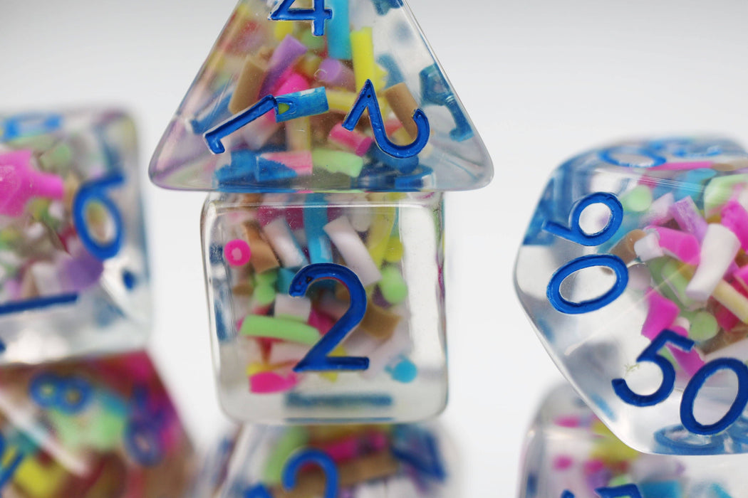 Ice Cream Sprinkles RPG Dice Set Accessories Foam Brain Games