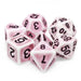 Pink Ancient RPG Dice Set Accessories Foam Brain Games
