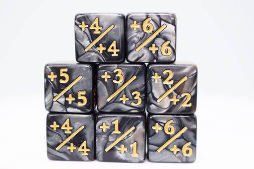 +1/+1 Pearl Black Counters for Magic - set of 8 Accessories Foam Brain   