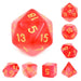 Red Milky RPG Dice Set Accessories Foam Brain   