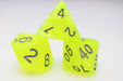 Radioactive Lemonade RPG Dice Set Accessories Foam Brain Games