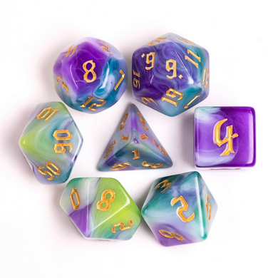 Siberian Iris RPG Dice Set Accessories Foam Brain Games