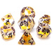 Glow in the Dark Moon and Star RPG Dice Set Accessories Foam Brain Games