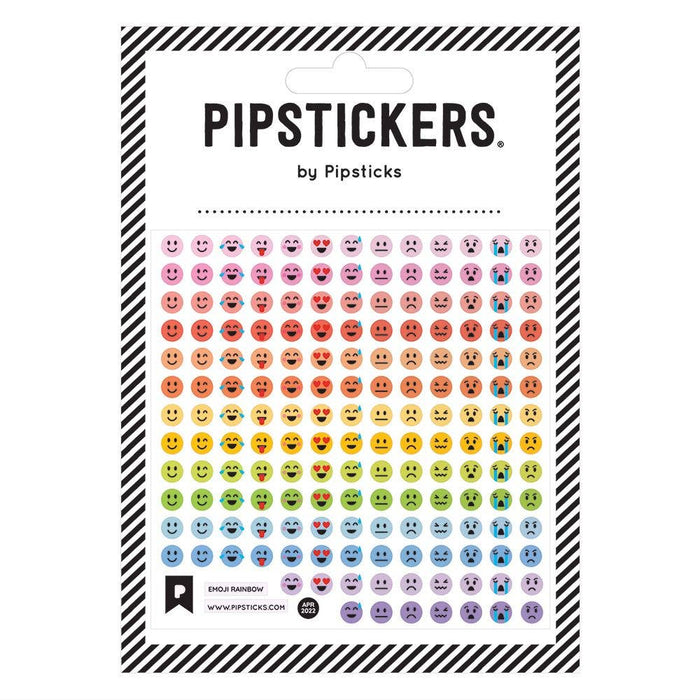 Emoji Rainbow Stickers Gift Pipsticks