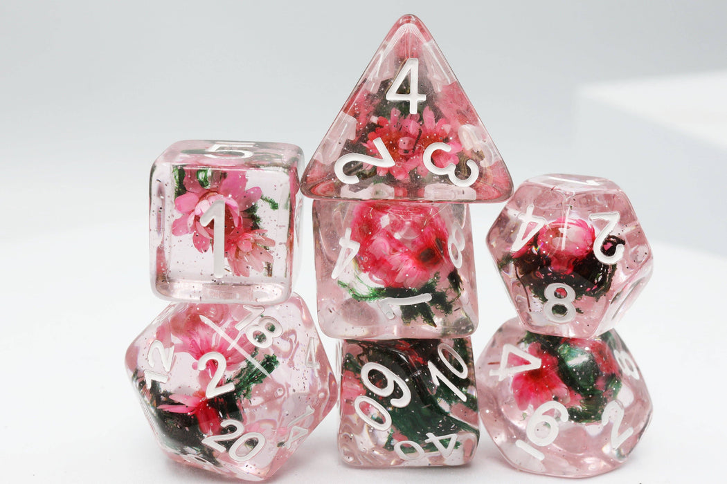 Carnation Love RPG Dice Set Accessories Foam Brain   