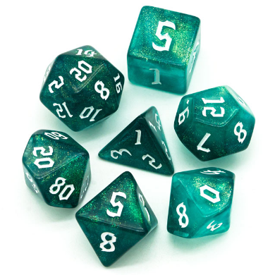 Ocean Elemental RPG Dice Set Accessories Foam Brain Games