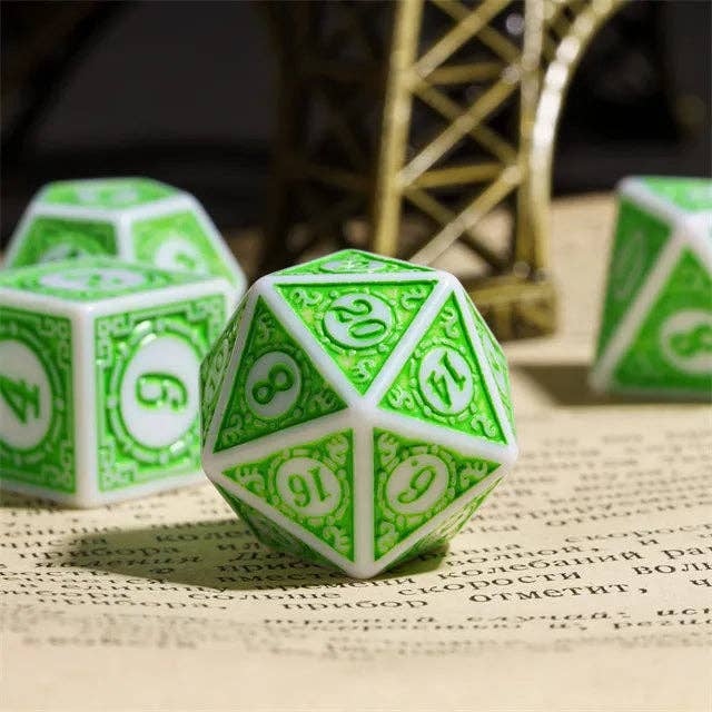 Motif: Leafy RPG Dice Set Accessories Foam Brain Games